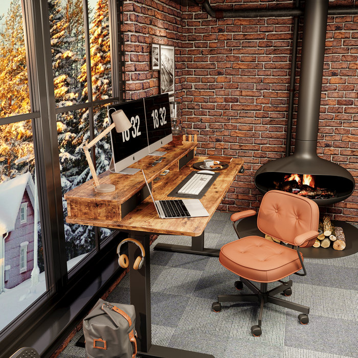 Inbox Zero Fezibo Height Adjustable Standing Desk & Reviews Wayfair